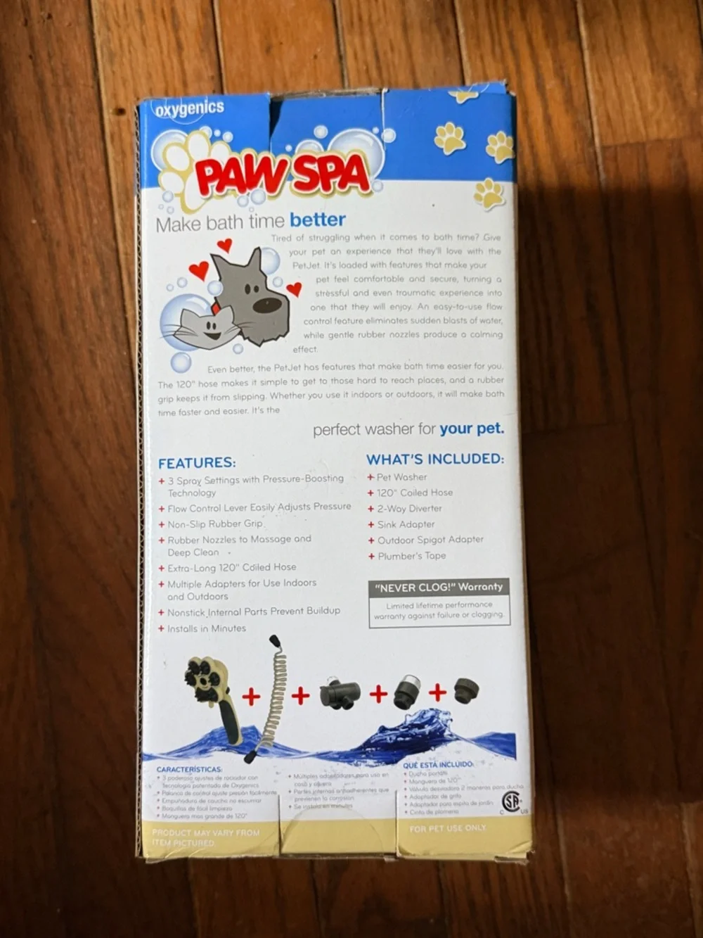 Paw Spa PetJet Model 70162 Pet Washing Nozzle NIB